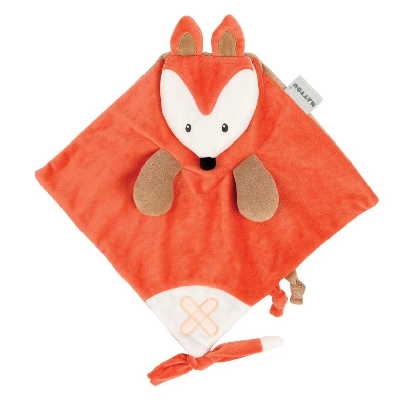  buddiezzz baby comforter orange fox  